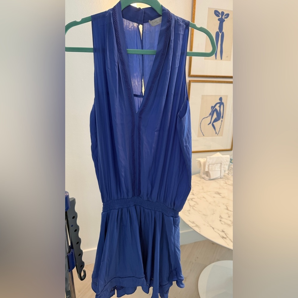 Ramy Brook Blue V-Neck Dress